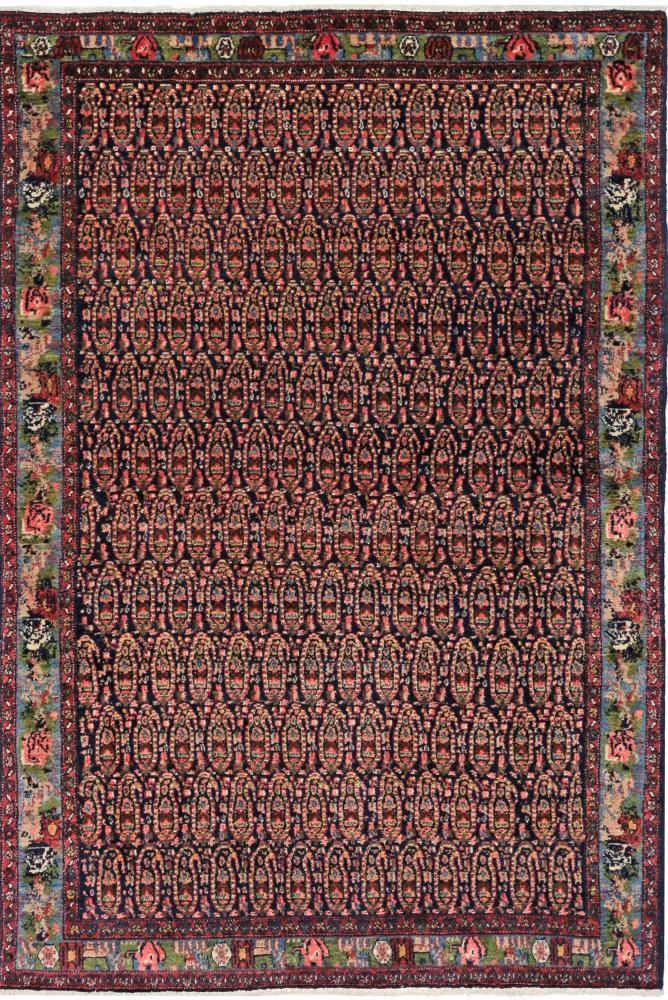 Perzisch tapijt Senneh 6'2"x4'5" 6'2"x4'5", Perzisch tapijt Handgeknoopte