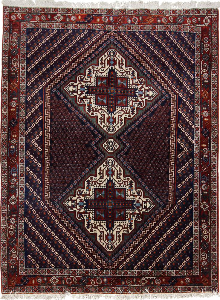 Persian Rug Afshar / Sirjan 189x143 189x143, Persian Rug Knotted by hand