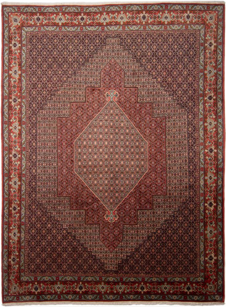 Tapis persan Senneh 10'11"x8'2" 10'11"x8'2", Tapis persan Noué à la main