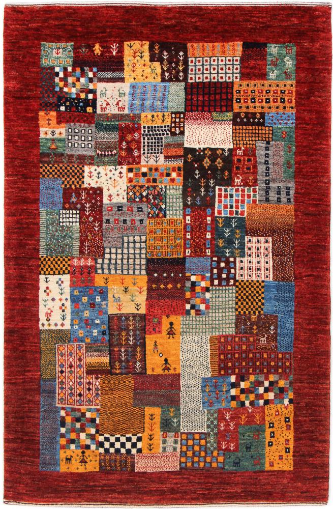  ペルシャ絨毯 ペルシャ ギャッベ ペルシャ ロリbaft Nowbaft 4'5"x2'10" 4'5"x2'10",  ペルシャ絨毯 手織り