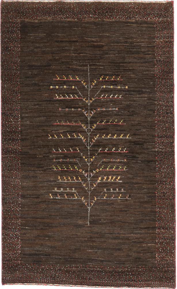 Persian Rug Persian Gabbeh Loribaft Nature 4'4"x2'7" 4'4"x2'7", Persian Rug Knotted by hand