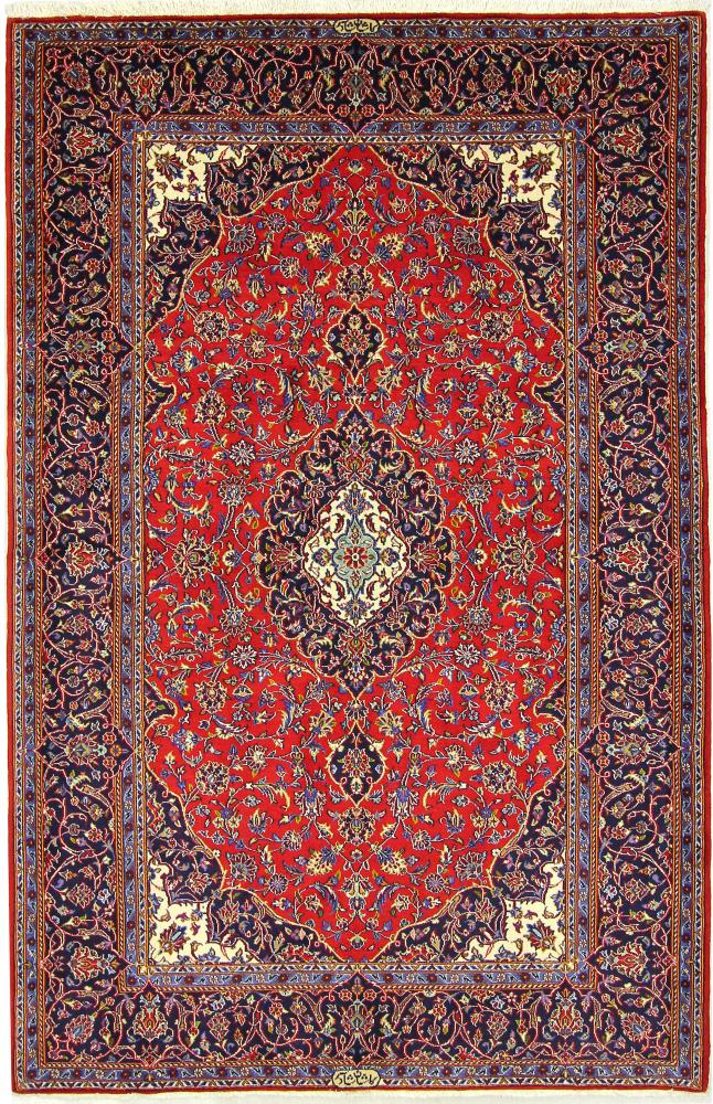 Persian Rug Keshan Shadsar 226x149 226x149, Persian Rug Knotted by hand
