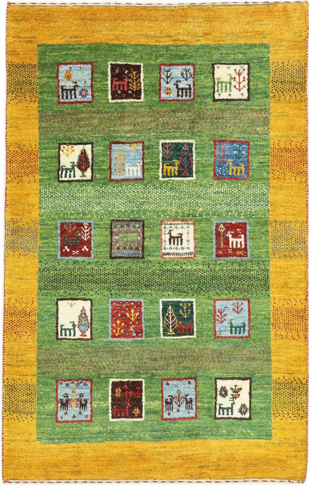 Persialainen matto Persia Gabbeh Loribaft Nature 4'1"x2'7" 4'1"x2'7", Persialainen matto Solmittu käsin