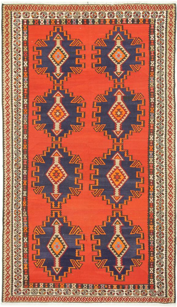 Persian Rug Kilim Fars Azerbaijan Antique 10'8"x6'0" 10'8"x6'0", Persian Rug Woven by hand