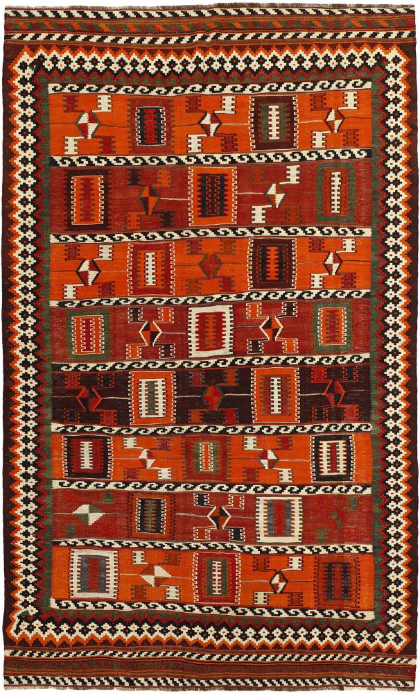 Tapete persa Kilim Fars Heritage 9'0"x5'5" 9'0"x5'5", Tapete persa Tecido à mão