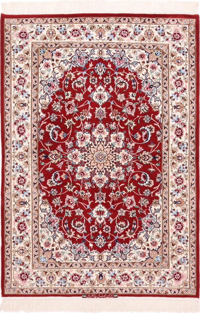 Perserteppich Isfahan Seidenkette 160x109 160x109, Perserteppich Handgeknüpft
