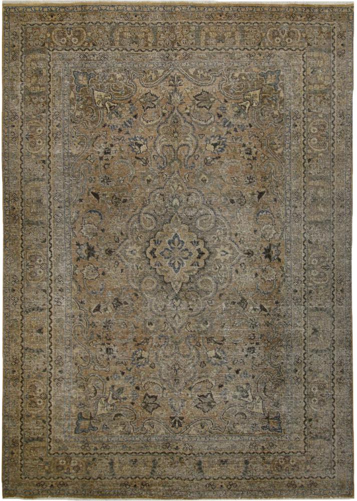 Persian Rug Vintage 9'4"x6'7" 9'4"x6'7", Persian Rug Knotted by hand