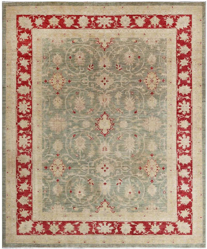 Pakistani rug Ziegler Farahan Arijana 9'11"x8'2" 9'11"x8'2", Persian Rug Knotted by hand