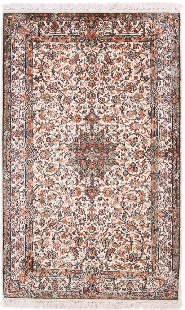 Indiaas tapijt Kasjmier Zijde 155x98 155x98, Perzisch tapijt Handgeknoopte