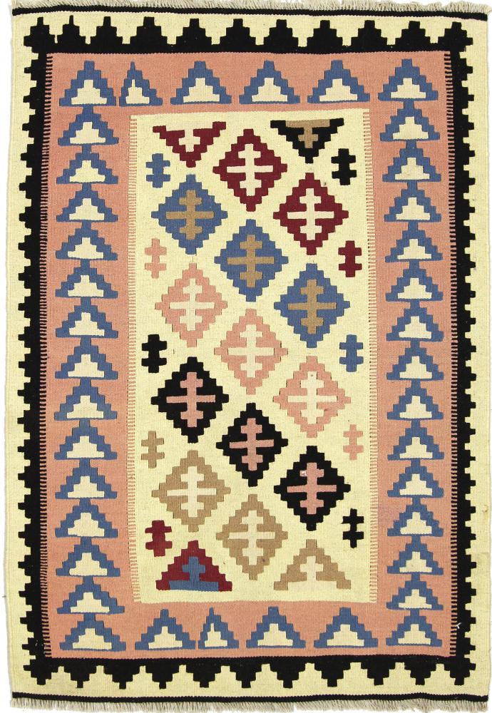 Persian Rug Kilim Fars 4'9"x3'4" 4'9"x3'4", Persian Rug Woven by hand