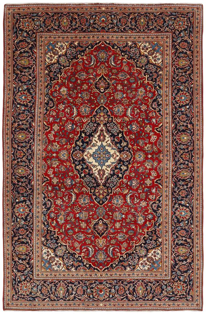 Persian Rug Keshan 10'0"x6'7" 10'0"x6'7", Persian Rug Knotted by hand