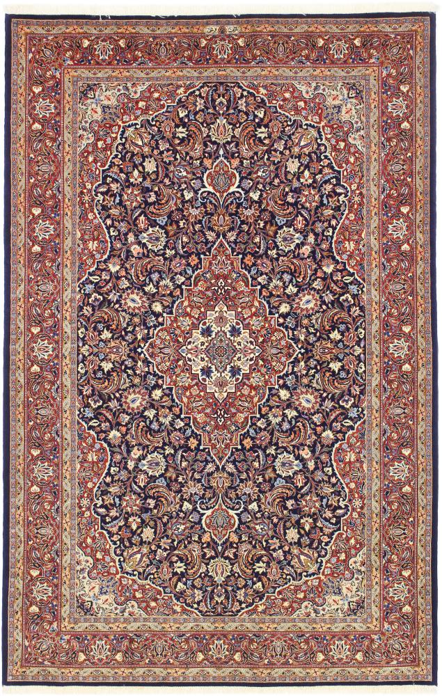 Persian Rug Isfahan Ilam Sherkat Farsh Silk Warp 6'10"x4'5" 6'10"x4'5", Persian Rug Knotted by hand