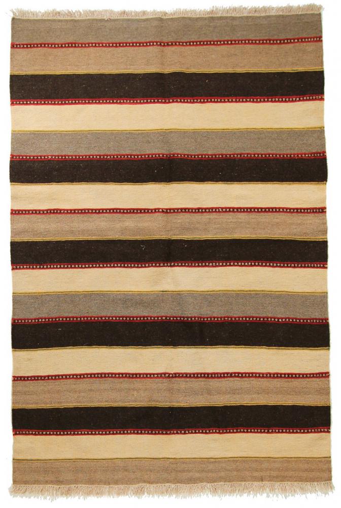 Pakistani rug Kilim Fars Modern 6'3"x4'1" 6'3"x4'1", Persian Rug Woven by hand