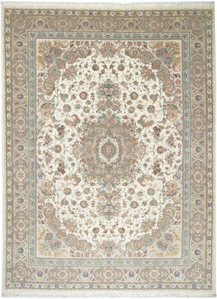 Tappeto persiano Tabriz Shirfar Ordito in Seta 397x294 397x294, Tappeto persiano Annodato a mano