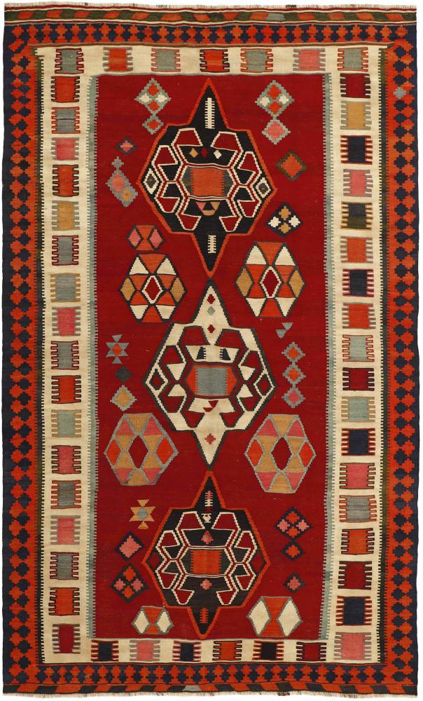  ペルシャ絨毯 キリム Fars Heritage 8'6"x5'2" 8'6"x5'2",  ペルシャ絨毯 手織り