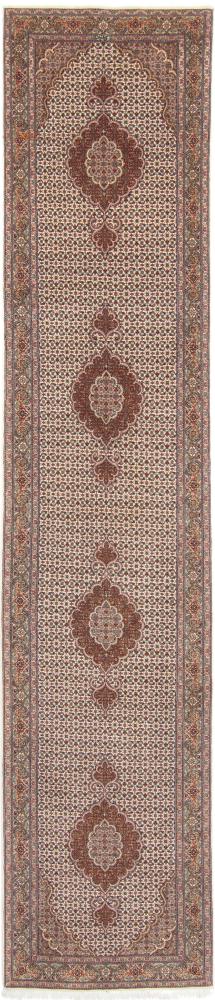 Persian Rug Tabriz 50Raj 13'2"x2'9" 13'2"x2'9", Persian Rug Knotted by hand