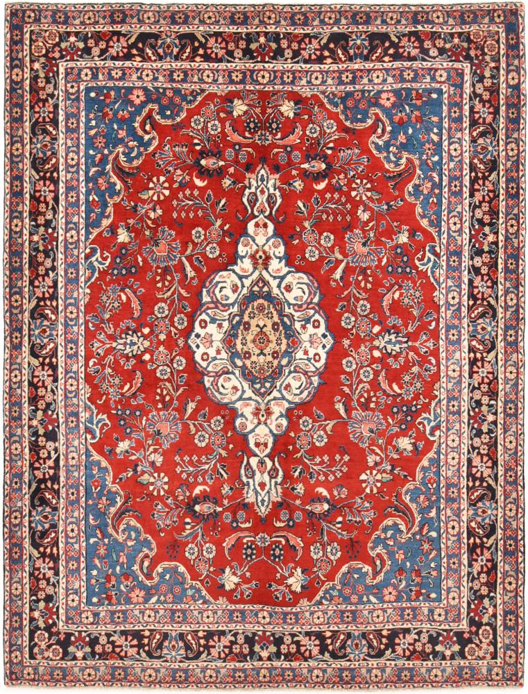 Persian Rug Hamadan 10'3"x7'10" 10'3"x7'10", Persian Rug Knotted by hand