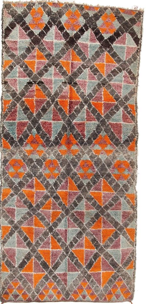 Marokkaans tapijt Berbers Maroccan Antiek 397x181 397x181, Perzisch tapijt Handgeknoopte