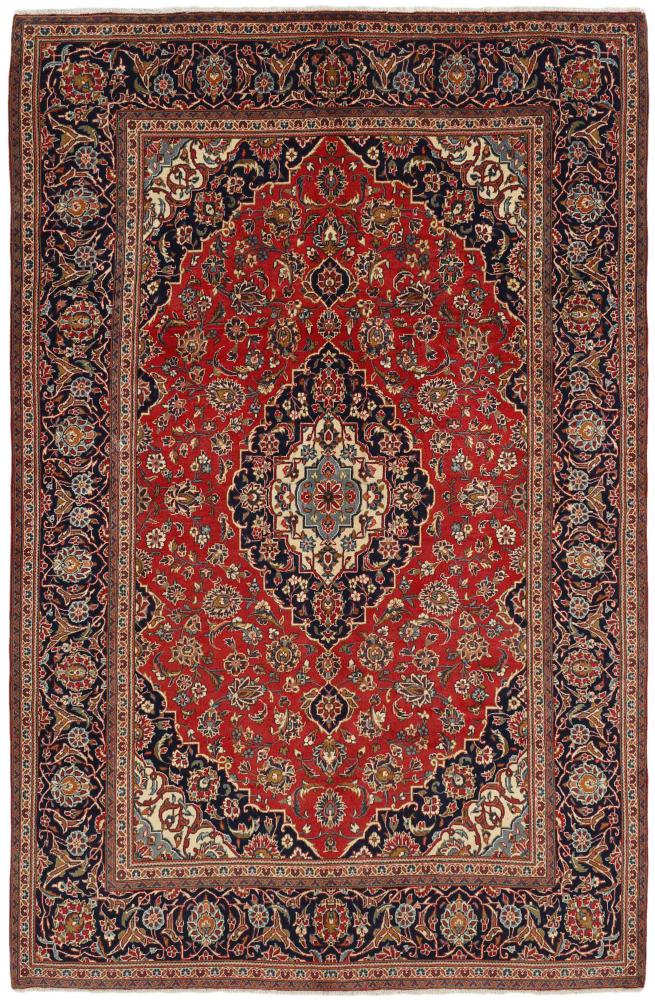 Tapis persan Kashan 299x196 299x196, Tapis persan Noué à la main