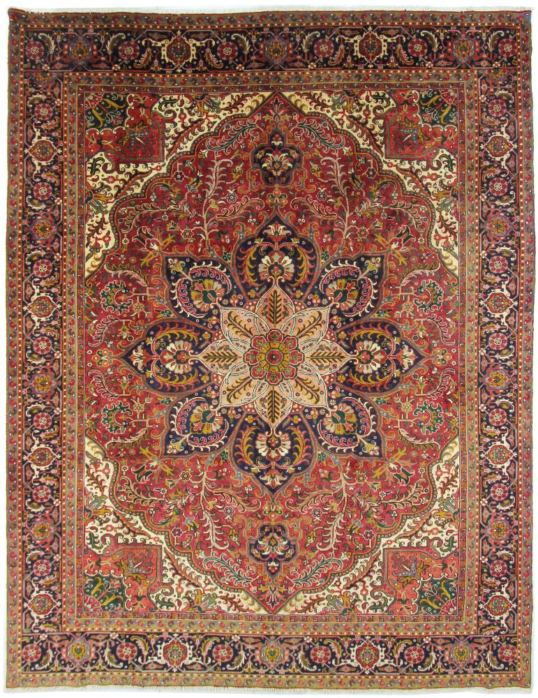 Persian Rug Heriz 384x299 384x299, Persian Rug Knotted by hand