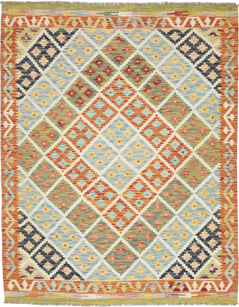 Alfombra afgana Kilim Afghan 193x154 193x154, Alfombra persa Tejido a mano