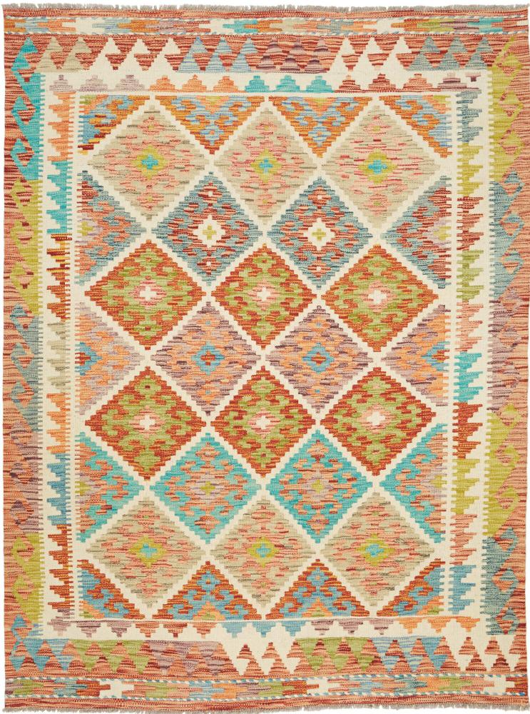 Afghan rug Kilim Afghan 6'7"x4'11" 6'7"x4'11", Persian Rug Woven by hand