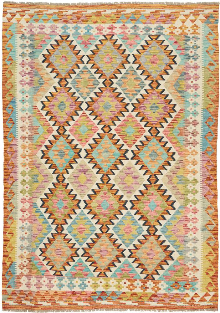 Afgán szőnyeg Kilim Afgán 208x145 208x145, Perzsa szőnyeg szőttesek