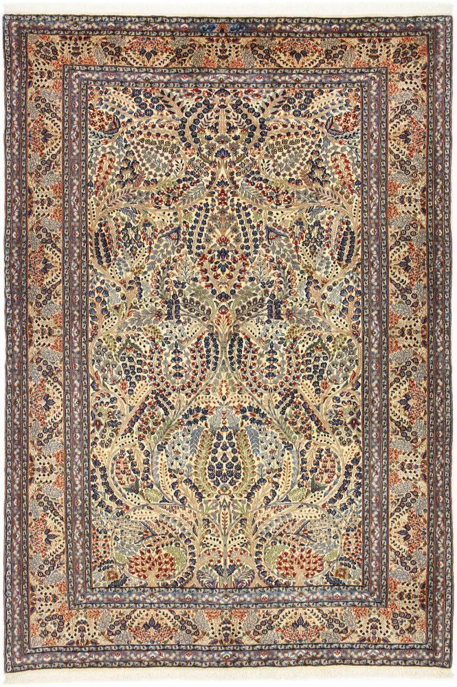 Persian Rug Kerman Rafsanjan Sherkat 6'8"x4'6" 6'8"x4'6", Persian Rug Knotted by hand