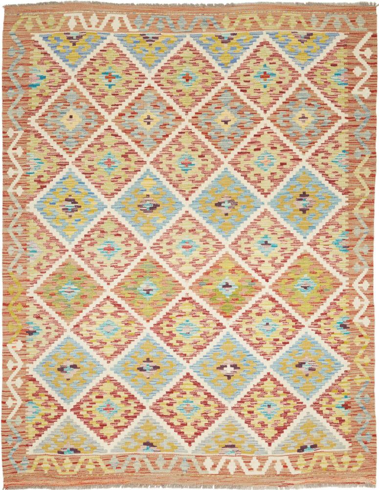 Afghan rug Kilim Afghan 6'4"x5'2" 6'4"x5'2", Persian Rug Woven by hand