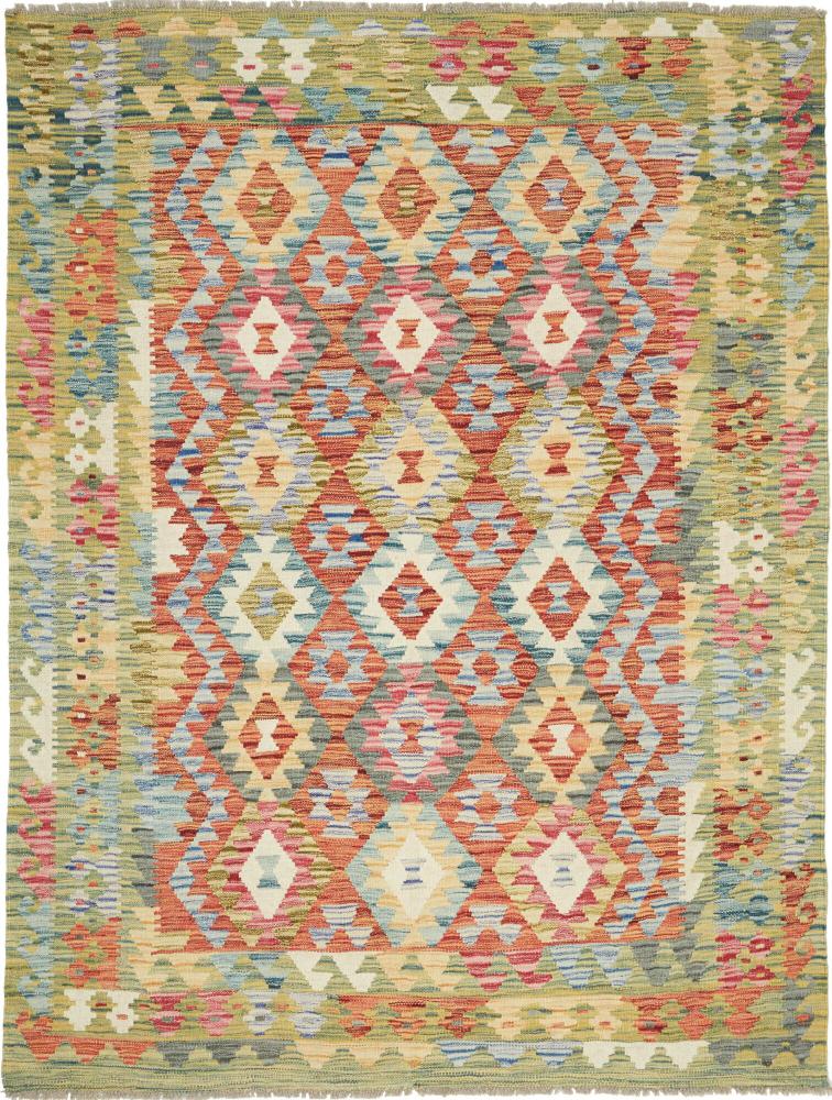 Afghanischer Teppich Kelim Afghan 201x155 201x155, Perserteppich Handgewebt