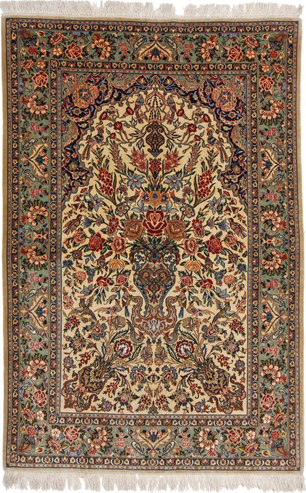Perserteppich Isfahan Alt Seidenkette 167x107 167x107, Perserteppich Handgeknüpft