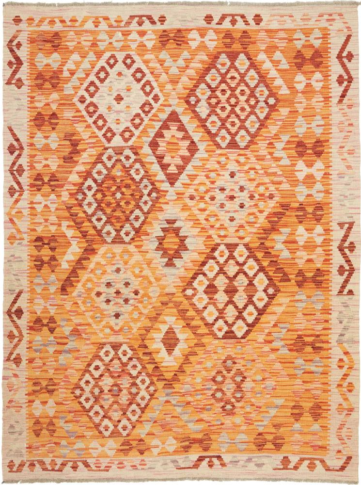 Afghan rug Kilim Afghan 6'9"x4'11" 6'9"x4'11", Persian Rug Woven by hand