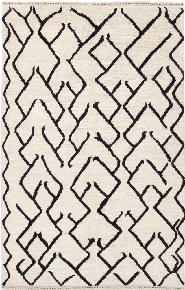 Afganistan-matto Berber Maroccan 246x159 246x159, Persialainen matto Solmittu käsin