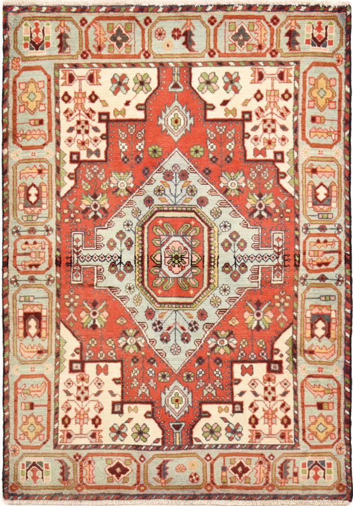 Persian Rug Nahavand 4'9"x3'4" 4'9"x3'4", Persian Rug Knotted by hand