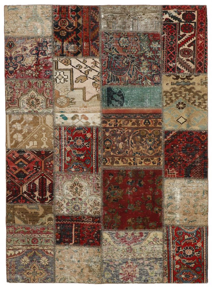 Persian Rug Patchwork 204x143 204x143, Persian Rug Knotted by hand