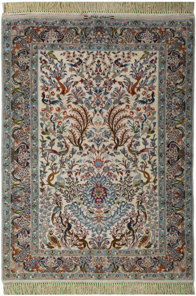 Tapis persan Ispahan 157x114 157x114, Tapis persan Noué à la main