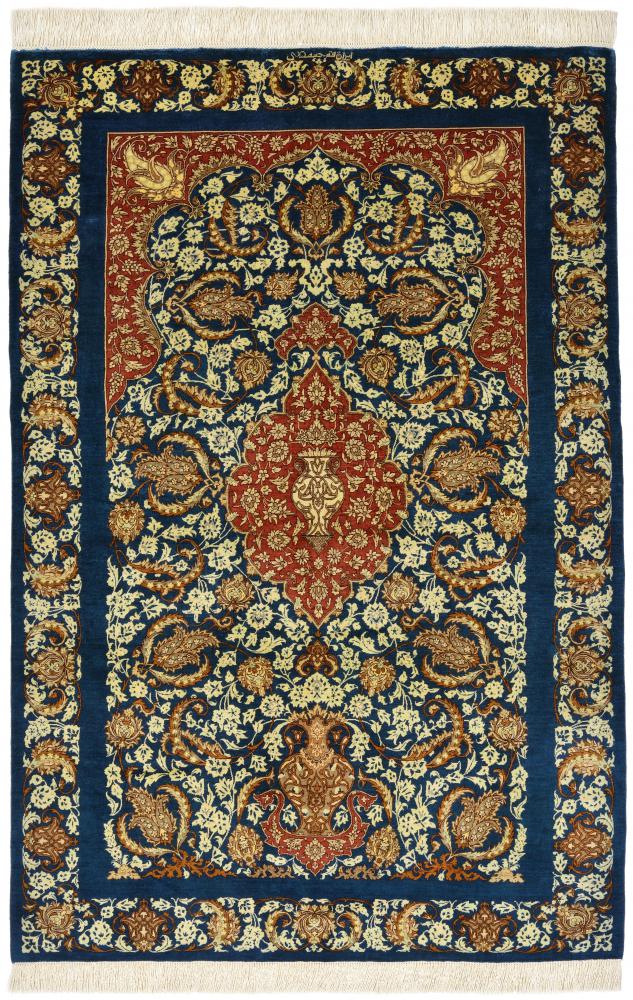Persian Rug Qum Silk 149x100 149x100, Persian Rug Knotted by hand