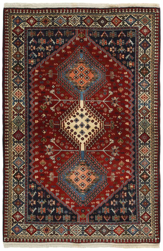 Tapis persan Yalameh 150x103 150x103, Tapis persan Noué à la main