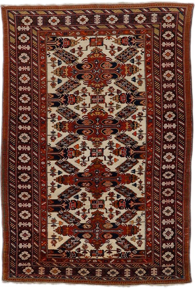 Russian rug Russia Antique 6'6"x4'6" 6'6"x4'6", Persian Rug Knotted by hand