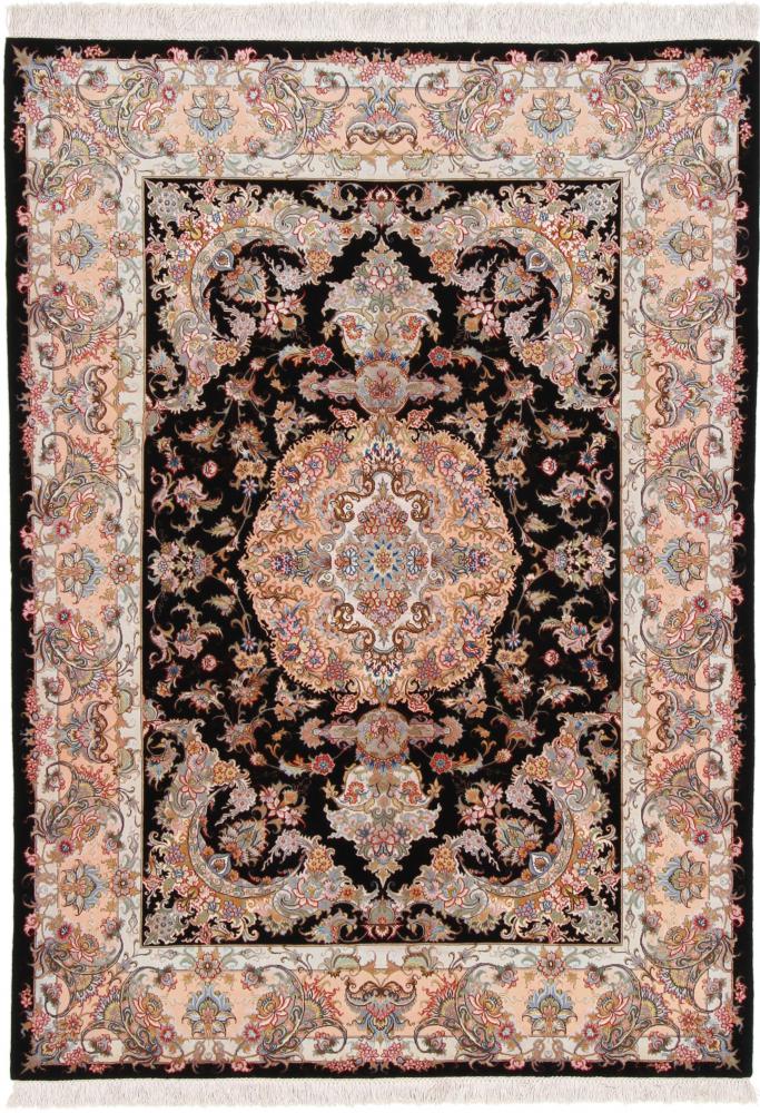 Persian Rug Tabriz 60Raj Silk Warp 205x149 205x149, Persian Rug Knotted by hand
