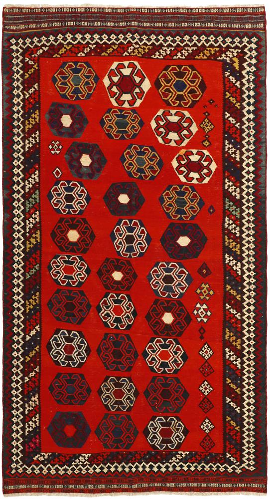 Tapete persa Kilim Fars 283x152 283x152, Tapete persa Atado à mão