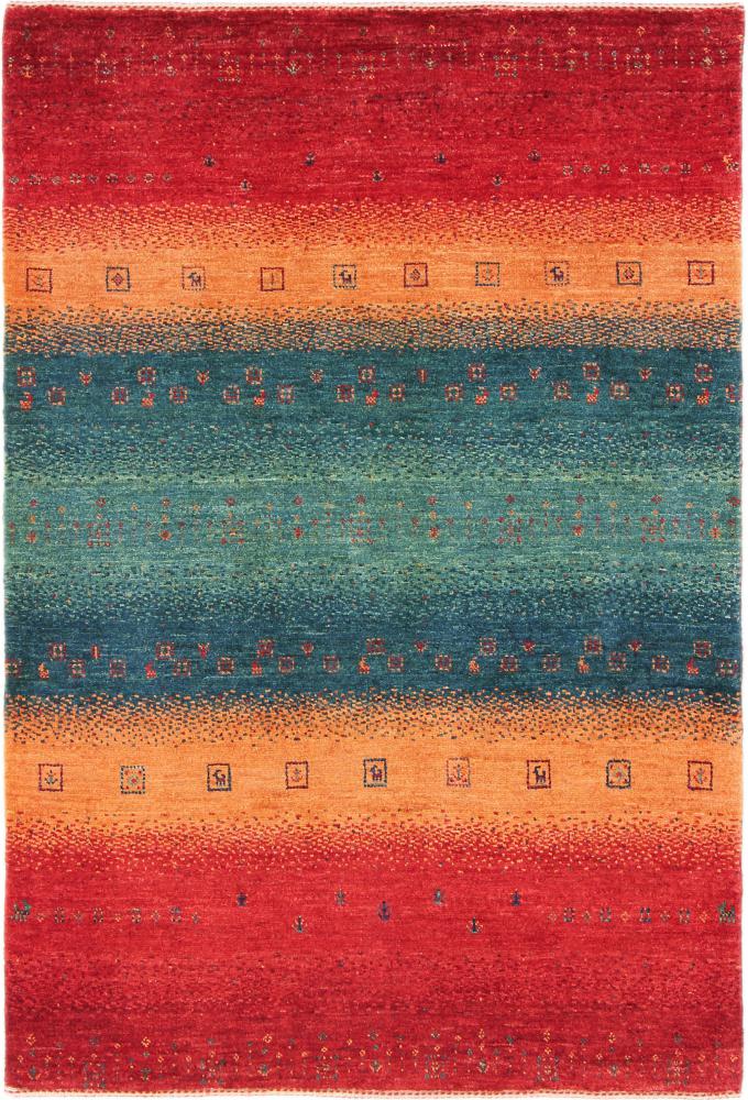 Perzisch tapijt Perzisch Gabbeh Loribaft Atash 4'10"x3'3" 4'10"x3'3", Perzisch tapijt Handgeknoopte