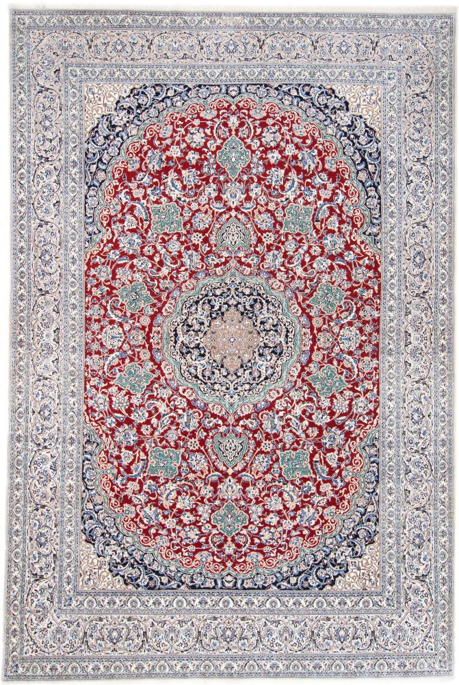 Persian Rug Nain 6La 9'11"x6'7" 9'11"x6'7", Persian Rug Knotted by hand