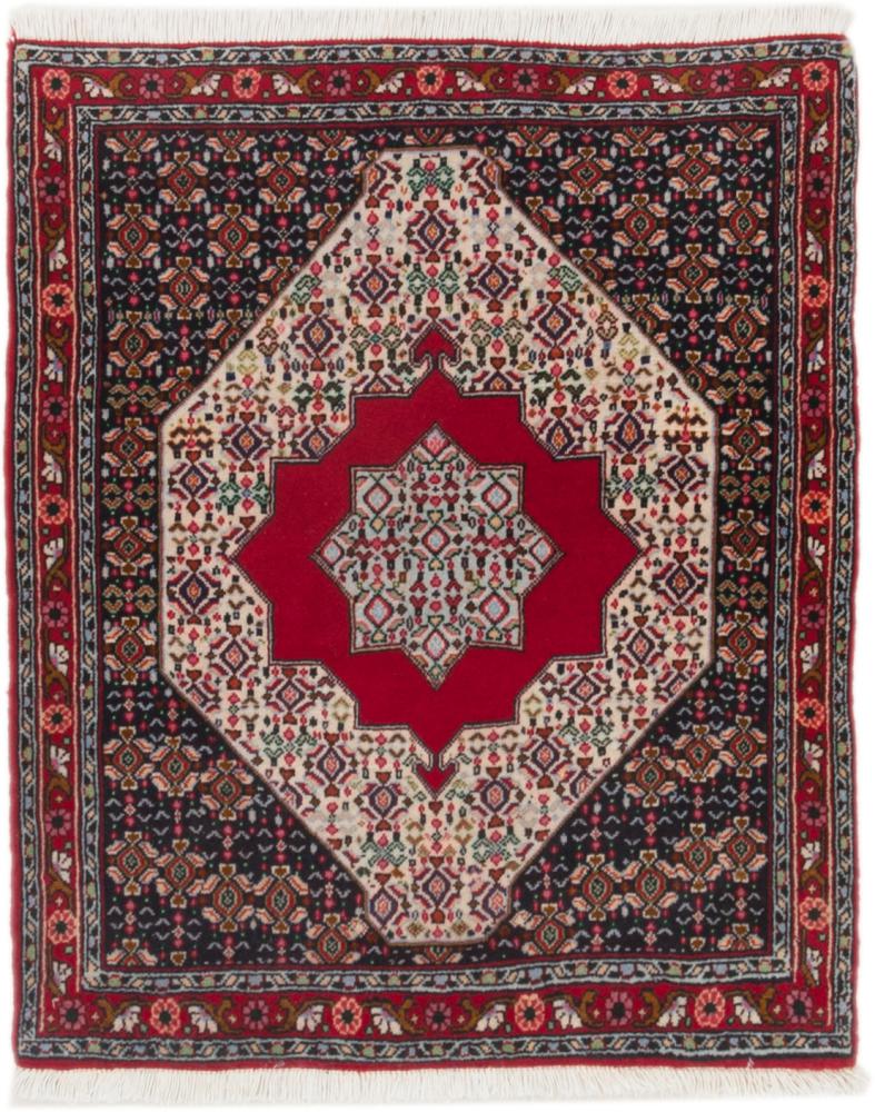 Persian Rug Senneh 3'1"x2'6" 3'1"x2'6", Persian Rug Knotted by hand