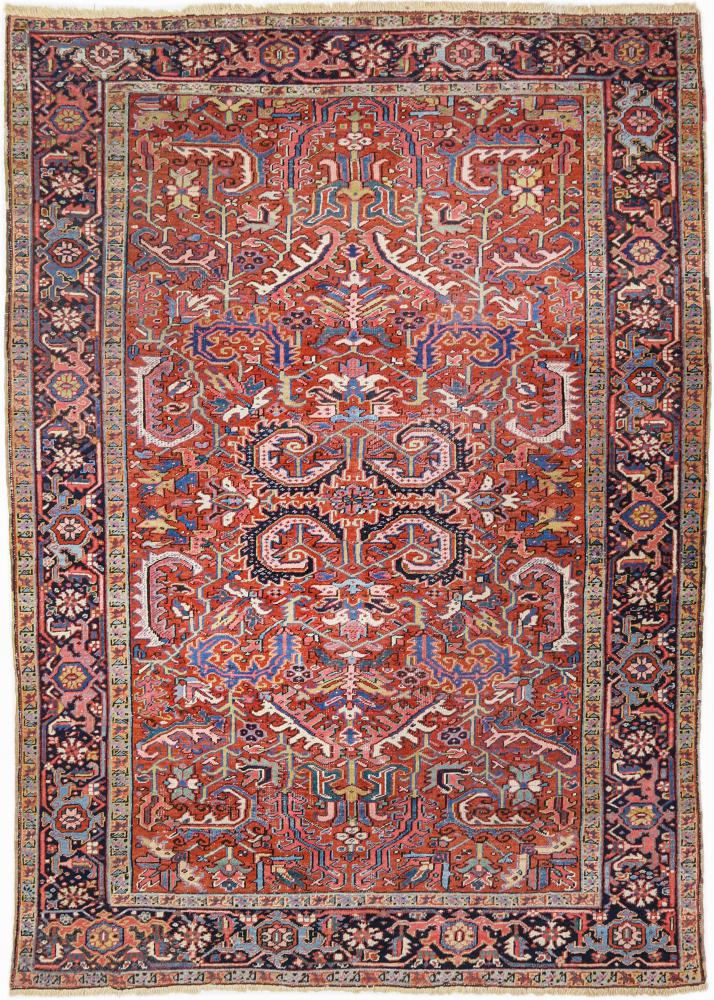 Perzisch tapijt Heriz Antiek 10'0"x7'1" 10'0"x7'1", Perzisch tapijt Handgeknoopte