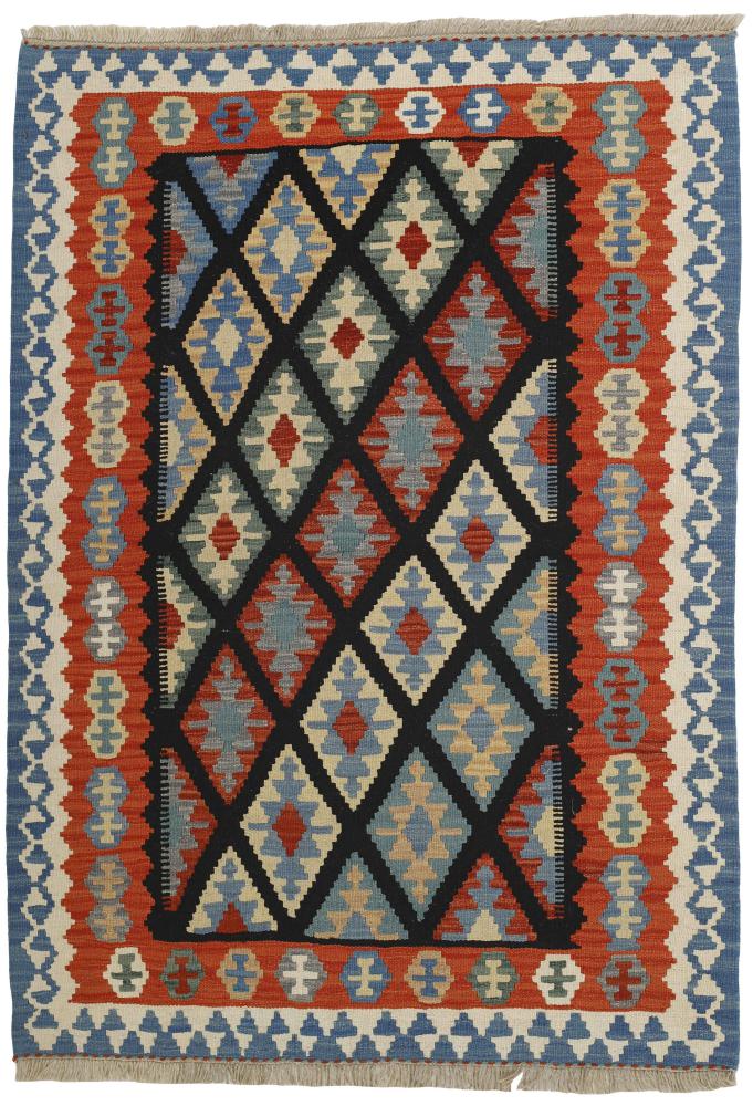 Persian Rug Kilim Fars 5'11"x4'2" 5'11"x4'2", Persian Rug Woven by hand
