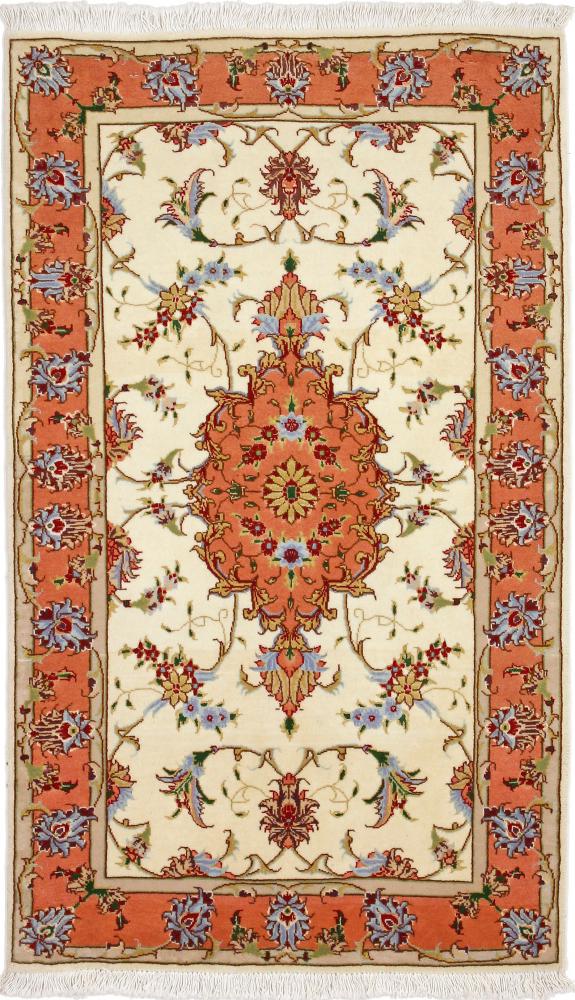 Persian Rug Tabriz 50Raj 3'7"x2'2" 3'7"x2'2", Persian Rug Knotted by hand