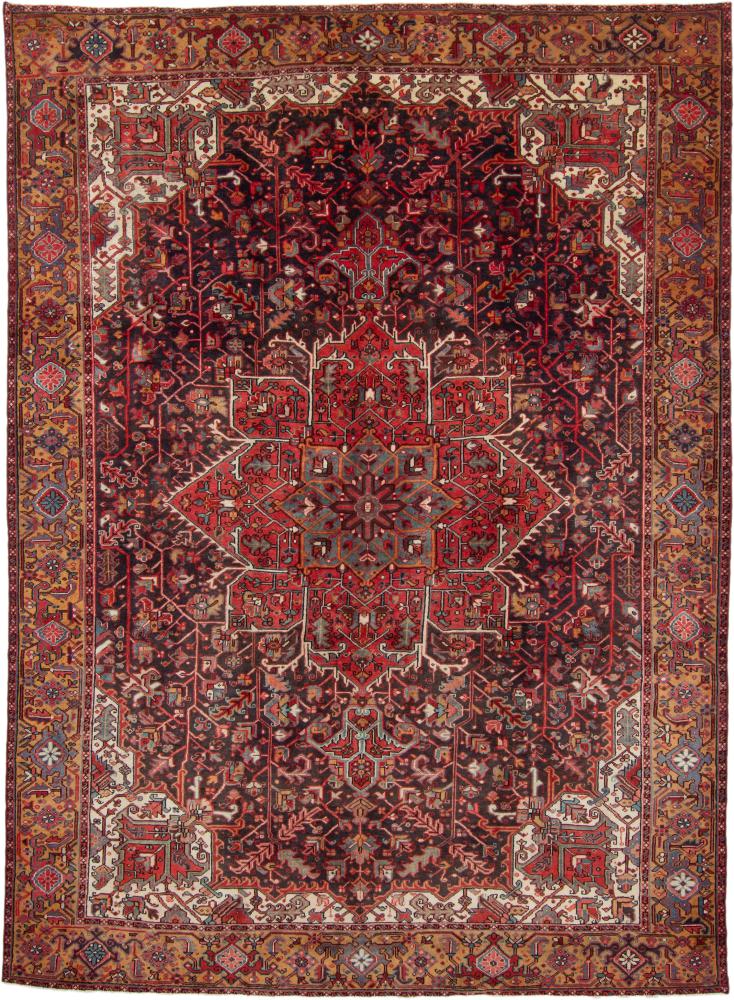 Tapis persan Heriz 387x283 387x283, Tapis persan Noué à la main