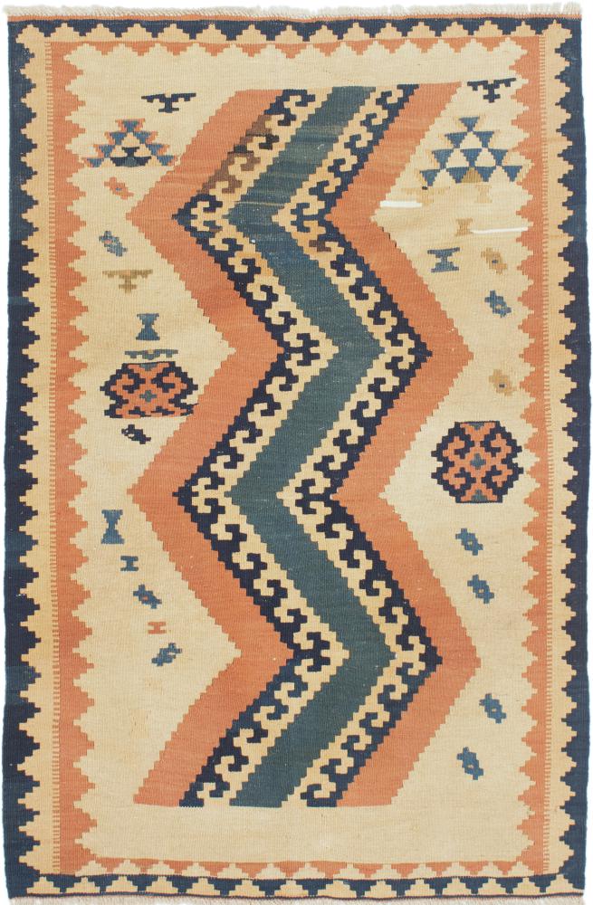 Tapis persan Kilim Fars 143x98 143x98, Tapis persan Tissé à la main