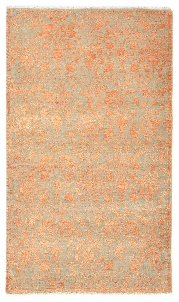 Indo rug Sadraa 5'0"x3'0" 5'0"x3'0", Persian Rug Knotted by hand